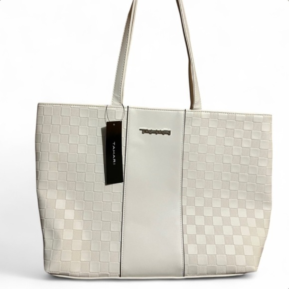 Tahari Handbags - Tahari NWT Shoulder Tote Bag Zipper Faux Leather Brand New Will Accept Offers
